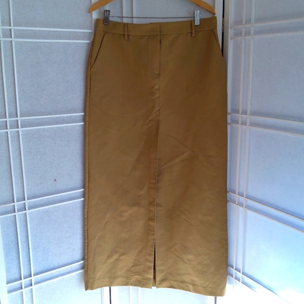 The Frankie Shop Tan Chinos Skirt Versatile Style